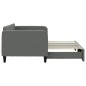 vidaXL Divano Letto con Letto Estraibile Grigio Scuro 90x200cm Tessuto vidaXL Divano Letto con Letto Estraibile Grigio Scuro 90x200cm Tessuto