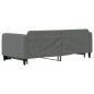 vidaXL Divano Letto con Letto Estraibile Grigio Scuro 90x200cm Tessuto vidaXL Divano Letto con Letto Estraibile Grigio Scuro 90x200cm Tessuto