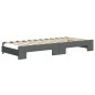vidaXL Divano Letto con Letto Estraibile Grigio Scuro 90x200cm Tessuto vidaXL Divano Letto con Letto Estraibile Grigio Scuro 90x200cm Tessuto