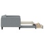vidaXL Divano Letto Estraibile Cassetti Grigio Chiaro 100x200 Tessuto vidaXL Divano Letto Estraibile Cassetti Grigio Chiaro 100x200 Tessuto