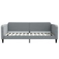 vidaXL Divano Letto Estraibile Cassetti Grigio Chiaro 100x200 Tessuto vidaXL Divano Letto Estraibile Cassetti Grigio Chiaro 100x200 Tessuto