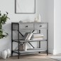 vidaXL Tavolino Consolle Grigio Sonoma 75x34,5x75cm Legno Multistrato vidaXL Tavolino Consolle Grigio Sonoma 75x34,5x75cm Legno Multistrato