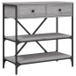 vidaXL Tavolino Consolle Grigio Sonoma 75x34,5x75cm Legno Multistrato vidaXL Tavolino Consolle Grigio Sonoma 75x34,5x75cm Legno Multistrato