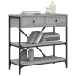vidaXL Tavolino Consolle Grigio Sonoma 75x34,5x75cm Legno Multistrato vidaXL Tavolino Consolle Grigio Sonoma 75x34,5x75cm Legno Multistrato