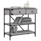 vidaXL Tavolino Consolle Grigio Sonoma 75x34,5x75cm Legno Multistrato vidaXL Tavolino Consolle Grigio Sonoma 75x34,5x75cm Legno Multistrato