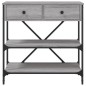 vidaXL Tavolino Consolle Grigio Sonoma 75x34,5x75cm Legno Multistrato vidaXL Tavolino Consolle Grigio Sonoma 75x34,5x75cm Legno Multistrato