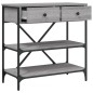 vidaXL Tavolino Consolle Grigio Sonoma 75x34,5x75cm Legno Multistrato vidaXL Tavolino Consolle Grigio Sonoma 75x34,5x75cm Legno Multistrato