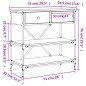 vidaXL Tavolino Consolle Grigio Sonoma 75x34,5x75cm Legno Multistrato vidaXL Tavolino Consolle Grigio Sonoma 75x34,5x75cm Legno Multistrato