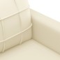 vidaXL Set di Divani 2 pz con Cuscini crema in Similpelle vidaXL Set di Divani 2 pz con Cuscini crema in Similpelle