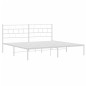 vidaXL Giroletto con Testiera Metallo Bianco 180x200 cm vidaXL Giroletto con Testiera Metallo Bianco 180x200 cm