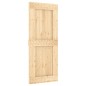 vidaXL Porta Scorrevole con Set Hardware 85x210 cm Legno Massello Pino vidaXL Porta Scorrevole con Set Hardware 85x210 cm Legno Massello Pino