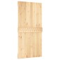 vidaXL Porta Scorrevole con Set Hardware 100x210cm Legno Massello Pino