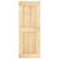 vidaXL Porta Scorrevole con Set Hardware 80x210 cm Legno Massello Pino vidaXL Porta Scorrevole con Set Hardware 80x210 cm Legno Massello Pino