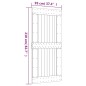 vidaXL Porta Scorrevole con Set Hardware 95x210 cm Legno Massello Pino vidaXL Porta Scorrevole con Set Hardware 95x210 cm Legno Massello Pino
