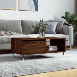 vidaXL Tavolino da Salotto Rovere Marrone 90x50x36,5 cm in Multistrato