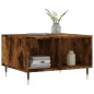 vidaXL Tavolino da Salotto Rovere Fumo 60x50x36,5 cm Legno Multistrato