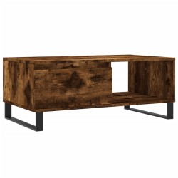 vidaXL Tavolino da Salotto Rovere Fumo 90x50x36,5 cm Legno Multistrato