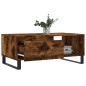 vidaXL Tavolino da Salotto Rovere Fumo 90x50x36,5 cm Legno Multistrato