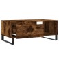 vidaXL Tavolino da Salotto Rovere Fumo 90x50x36,5 cm Legno Multistrato