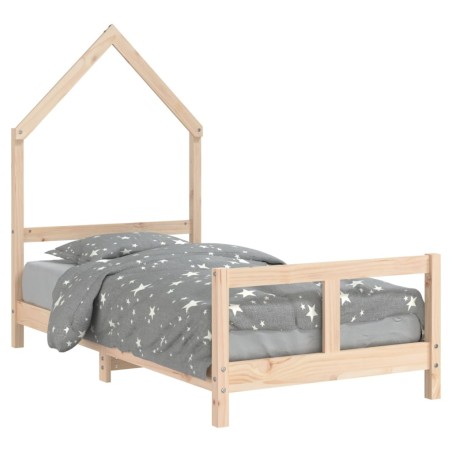 vidaXL Giroletto per Bambini 80x160 cm in Legno Massello di Pino