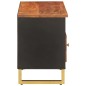 vidaXL Mobile Porta TV Marrone e Nero 100x33,5x46 cm in Legno di Mango vidaXL Mobile Porta TV Marrone e Nero 100x33,5x46 cm in Legno di Mango