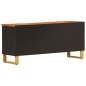 vidaXL Mobile Porta TV Marrone e Nero 100x33,5x46 cm in Legno di Mango vidaXL Mobile Porta TV Marrone e Nero 100x33,5x46 cm in Legno di Mango