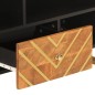 vidaXL Mobile Porta TV Marrone e Nero 100x33,5x46 cm in Legno di Mango vidaXL Mobile Porta TV Marrone e Nero 100x33,5x46 cm in Legno di Mango