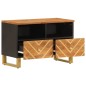 vidaXL Mobile Porta TV Marrone e Nero 70x33,5x46 cm in Legno di Mango vidaXL Mobile Porta TV Marrone e Nero 70x33,5x46 cm in Legno di Mango