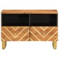 vidaXL Mobile Porta TV Marrone e Nero 70x33,5x46 cm in Legno di Mango vidaXL Mobile Porta TV Marrone e Nero 70x33,5x46 cm in Legno di Mango