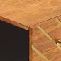 vidaXL Mobiletto Marrone e Nero 60x33,5x75 cm Legno Massello di Mango vidaXL Mobiletto Marrone e Nero 60x33,5x75 cm Legno Massello di Mango