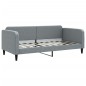 vidaXL Divano Letto Estraibile Cassetti Grigio Chiaro 90x190cm Tessuto