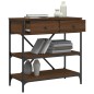 vidaXL Tavolino Consolle Rovere Marrone 75x34,5x75cm Legno Multistrato vidaXL Tavolino Consolle Rovere Marrone 75x34,5x75cm Legno Multistrato