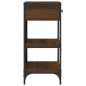 vidaXL Tavolino Consolle Rovere Marrone 75x34,5x75cm Legno Multistrato vidaXL Tavolino Consolle Rovere Marrone 75x34,5x75cm Legno Multistrato