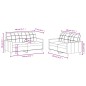 vidaXL Set di Divani 2 pz con Cuscini Grigio Scuro in Tessuto vidaXL Set di Divani 2 pz con Cuscini Grigio Scuro in Tessuto