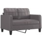 vidaXL Set di Divani 3 pz con Cuscini Grigio in Similpelle vidaXL Set di Divani 3 pz con Cuscini Grigio in Similpelle