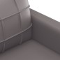 vidaXL Set di Divani 3 pz con Cuscini Grigio in Similpelle vidaXL Set di Divani 3 pz con Cuscini Grigio in Similpelle