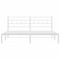 vidaXL Giroletto con Testiera Metallo Bianco 183x213 cm vidaXL Giroletto con Testiera Metallo Bianco 183x213 cm