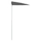 Ombrellone Semicircolare con Palo 180x90 cm Antracite Ombrellone Semicircolare con Palo 180x90 cm Antracite