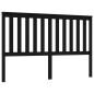 Testiera per Letto Nera 166x6x101 cm in Legno Massello di Pino Testiera per Letto Nera 166x6x101 cm in Legno Massello di Pino