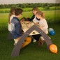 AXI Tavolo da Picnic per Bambini Kylo con Ombrellone XL Bianco Grigio AXI Tavolo da Picnic per Bambini Kylo con Ombrellone XL Bianco Grigio