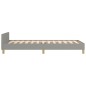 vidaXL Giroletto con Testiera Grigio Chiaro 100x200 cm in Tessuto vidaXL Giroletto con Testiera Grigio Chiaro 100x200 cm in Tessuto