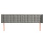 vidaXL Testiera ad Orecchio Grigio Chiaro 163x16x78/88 cm in Velluto vidaXL Testiera ad Orecchio Grigio Chiaro 163x16x78/88 cm in Velluto