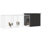 Gabbia per Polli Antracite 300x91x100 cm Acciaio Zincato Gabbia per Polli Antracite 300x91x100 cm Acciaio Zincato