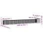 Gabbia per Polli Antracite 1000x91x100 cm Acciaio Zincato Gabbia per Polli Antracite 1000x91x100 cm Acciaio Zincato