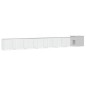 Gabbia per Polli Grigia 700x91x100 cm Acciaio Zincato Gabbia per Polli Grigia 700x91x100 cm Acciaio Zincato