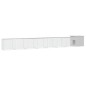 Gabbia per Polli Grigia 800x91x100 cm Acciaio Zincato Gabbia per Polli Grigia 800x91x100 cm Acciaio Zincato