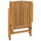 vidaXL Sedie da Giardino Reclinabili 4 pz in Legno Massello di Teak