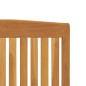 vidaXL Sedie da Giardino Reclinabili 4 pz in Legno Massello di Teak