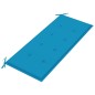 Panca da Giardino 2 Posti con Cuscino 120cm Grigia in Eucalipto Panca da Giardino 2 Posti con Cuscino 120cm Grigia in Eucalipto