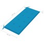 Panca da Giardino 2 Posti con Cuscino 120cm Grigia in Eucalipto Panca da Giardino 2 Posti con Cuscino 120cm Grigia in Eucalipto